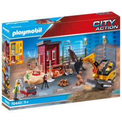 Mini-pelleteuse et chantier - Playmobil Laviedechantier - 70443
