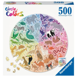 Puzzle rond 500 p - Animaux...