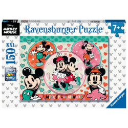Puzzle 150 p XXL - Mickey et Minnie amoureux / Disney Mickey Mouse