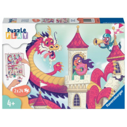 Puzzle & Play - 2 x 24 pièces - Le royaume des donuts