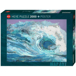 Puzzle 2000 pièces - Map Wave