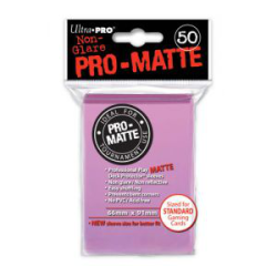 50 Pochettes Matte Rose - Ultra Pro