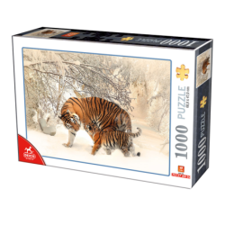 Puzzle 1000 pièces - Tigres