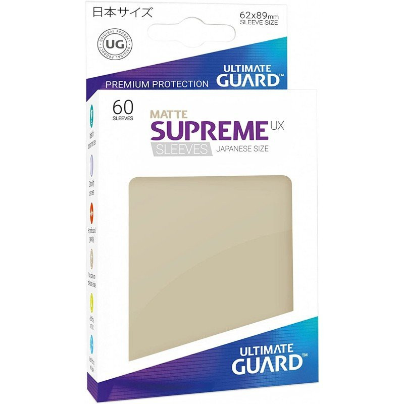 60 pochettes Matte Supreme UX format Japonais Sand - Ultimate Guard